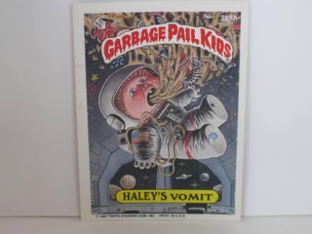 318A HALEYs Vomit [Side Pzl] 1987 Topps Garbage Pail Kids Card